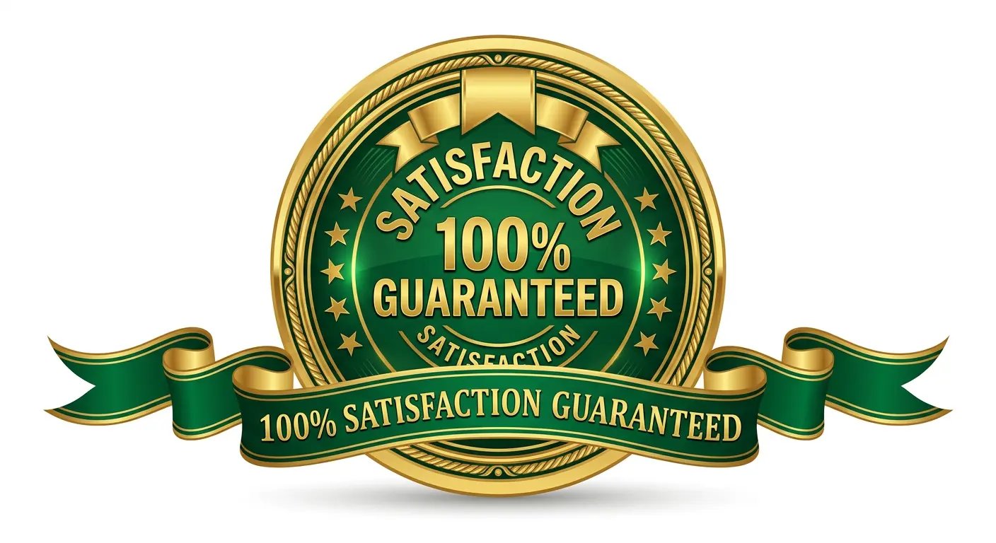 100% Satisfaction Guaranteed